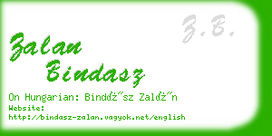 zalan bindasz business card